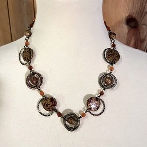 Fashion necklace and earrings